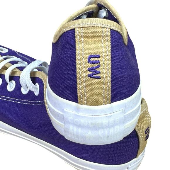 Converse x Chuck Taylor All Star U of Washington Low Top Shoes - Sz 8.5W / 6.5M - Picture 8 of 9